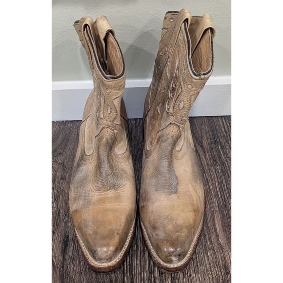 Bed Stu Leather USA Bench Made Short Boots Size 7.5 - Picture 2 of 14